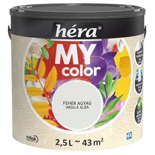Héra My Color beltéri falfesték FEHÉR AGYAG 2,5L
