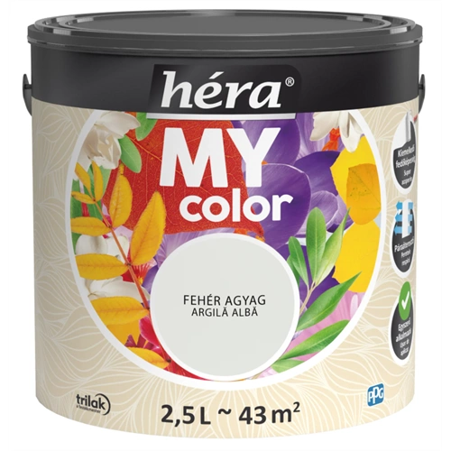 Héra My Color beltéri falfesték FEHÉR AGYAG 2,5L