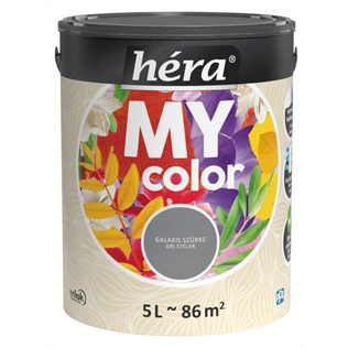 Héra My Color beltéri falfesték GALAXIS SZÜRKE 5L Héra My Color beltéri falfesték GALAXIS SZÜRKE 5L
