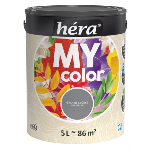 Héra My Color beltéri falfesték GALAXIS SZÜRKE 5L Héra My Color beltéri falfesték GALAXIS SZÜRKE 5L