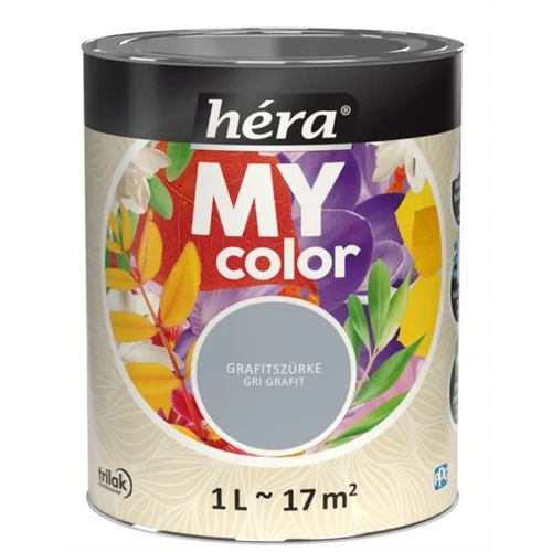 Héra My Color beltéri falfesték GRAFITSZÜRKE 1L