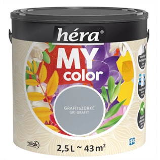 Héra My Color beltéri falfesték GRAFITSZÜRKE 2,5L