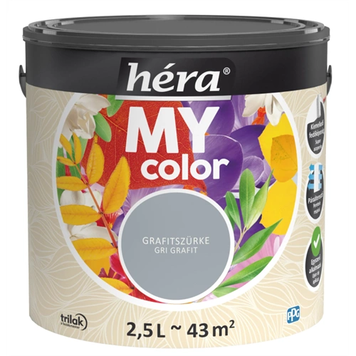 Héra My Color beltéri falfesték GRAFITSZÜRKE 2,5L