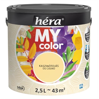 Héra My Color beltéri falfesték KASZINÓTOJÁS 2,5L Héra My Color beltéri falfesték KASZINÓTOJÁS 2,5L