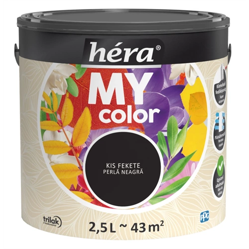 Héra My Color beltéri falfesték KIS FEKETE 2,5L Héra My Color beltéri falfesték KIS FEKETE 2,5L