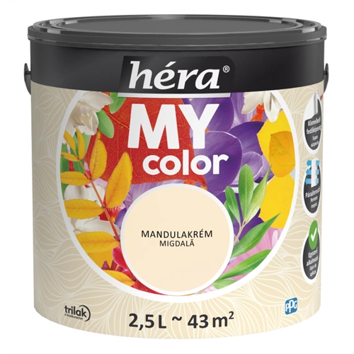 Héra My Color beltéri falfesték MANDULAKRÉM 2,5L