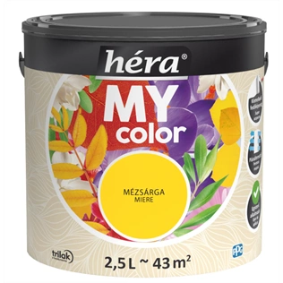 Héra My Color beltéri falfesték MÉZSÁRGA 2,5L