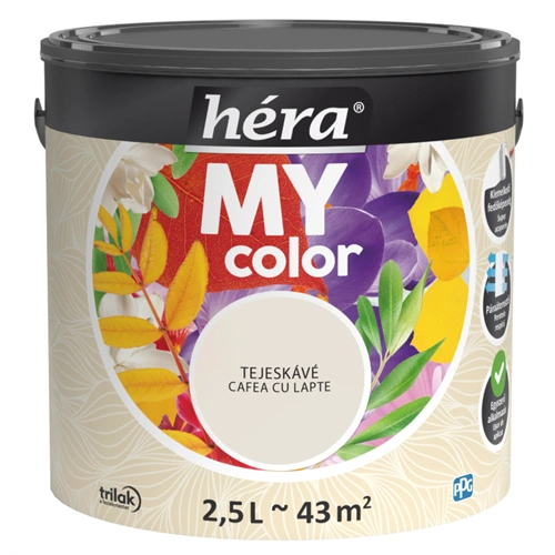 Héra My Color beltéri falfesték TEJESKÁVÉ 2,5L