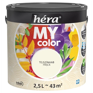 Héra My Color beltéri falfesték TEJSZÍNHAB 2,5L