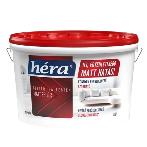 Héra beltéri falfesték matt fehér 10L Héra beltéri falfesték matt fehér 10L