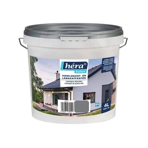 Héra homlokzat- és lábazatfesték SZÜRKE 4L