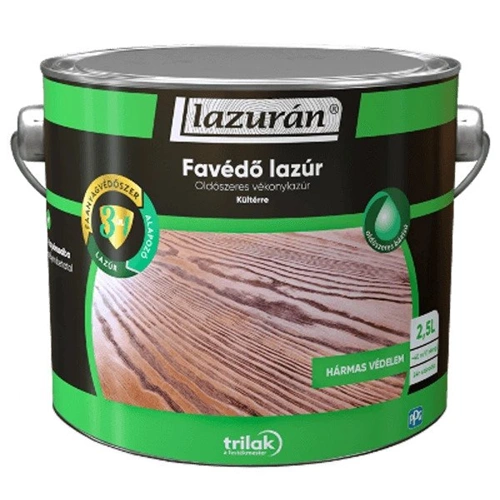 Lazurán oldószeres vékonylazúr 3in1 DIÓ 2,5L