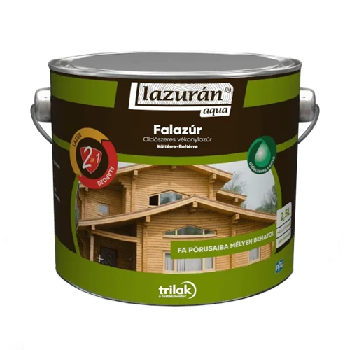 Lazurán selyemfényű vékonylazúr 2in1 TEAK 2,5L Lazurán selyemfényű vékonylazúr 2in1 TEAK 2,5L