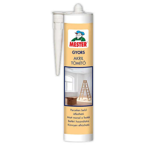Mester gyors akril tömítő FEHÉR 310ml Mester gyors akril tömítő FEHÉR 310ml