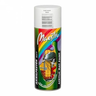 Maestro akril festékspray MATT FEHÉR 400ml Maestro akril festékspray MATT FEHÉR 400ml