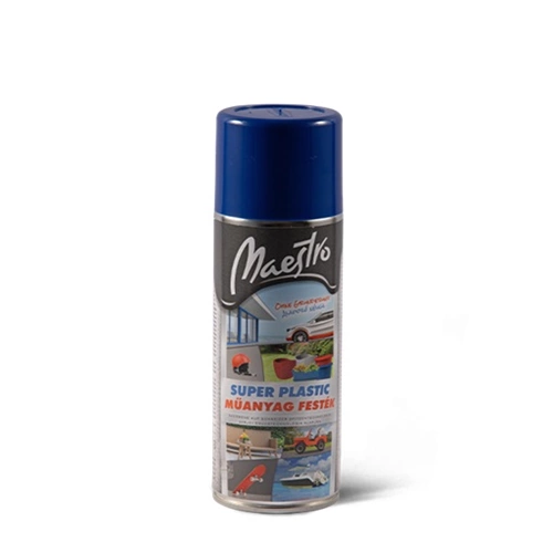 Maestro super plastic műanyagfesték spray KÉK 400ml