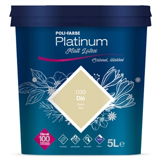 Poli-Farbe Platinum matt latex D30 DIÓ 5L