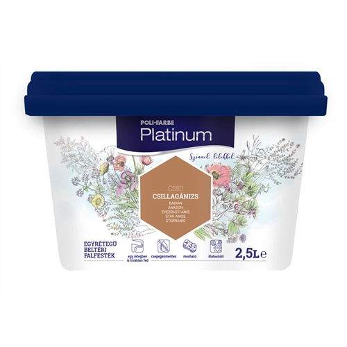 Poli-Farbe Platinum CS50 CSILLAGÁNIZS 2,5L Poli-Farbe Platinum CS50 CSILLAGÁNIZS 2,5L