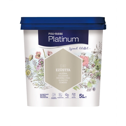 Poli-Farbe Platinum E40 EZÜSTFA 5L Poli-Farbe Platinum E40 EZÜSTFA 5L