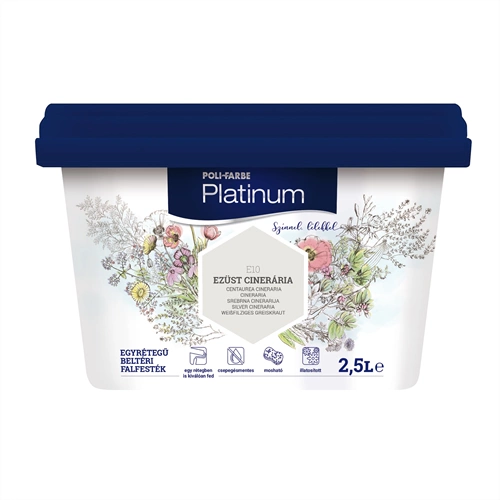Poli-Farbe Platinum C10 EZÜST CINERÁRIA 2,5L Poli-Farbe Platinum C10 EZÜST CINERÁRIA 2,5L