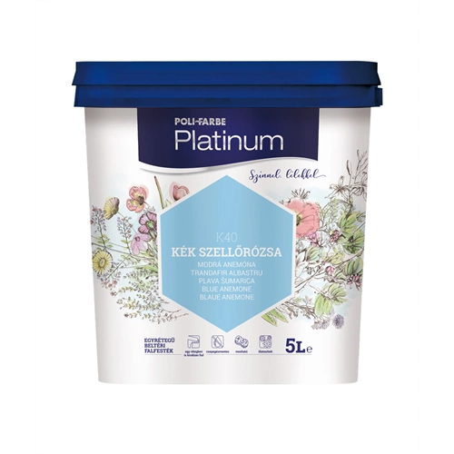 Poli-Farbe Platinum K40 KÉK SZELLŐRÓZSA 5L Poli-Farbe Platinum K40 KÉK SZELLŐRÓZSA 5L