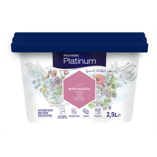 Poli-Farbe Platinum M40 MÁLYVARÓZSA 2,5L