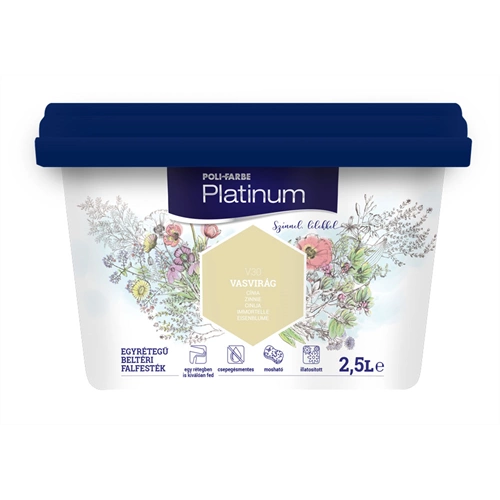 Poli-Farbe Platinum V30 VASVIRÁG 2,5L Poli-Farbe Platinum V30 VASVIRÁG 2,5L
