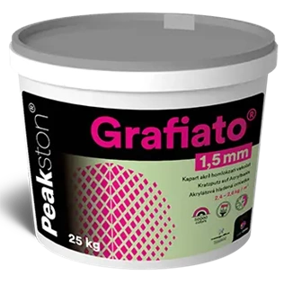 Peakston Grafiato homlokzati vékonyvakolat bázis 1,5mm kapart 25kg