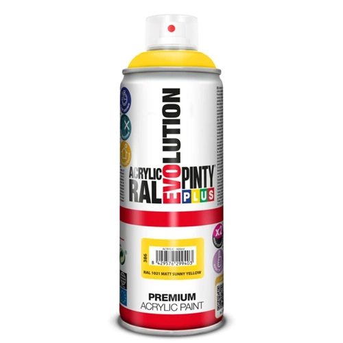Pinty Plus Evolution AKRIL-400ML RAL1021 matt repcesárga Pinty Plus Evolution AKRIL-400ML RAL1021 matt repcesárga