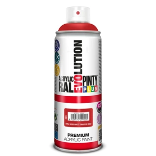 Pinty Plus Evolution AKRIL-400ML RAL3020 matt közlekedési piros Pinty Plus Evolution AKRIL-400ML RAL3020 matt közlekedési piros