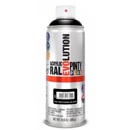 Pinty Plus Evolution AKRIL-400ML RAL9004 szignálfekete Pinty Plus Evolution AKRIL-400ML RAL9004 szignálfekete