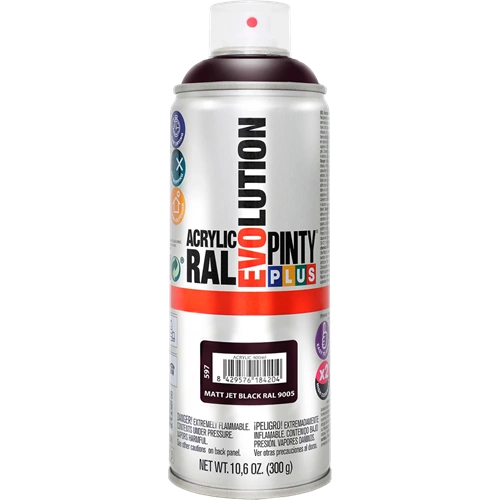 Pinty Plus Evolution AKRIL-400ML RAL9005 MATT fekete Pinty Plus Evolution AKRIL-400ML RAL9005 MATT fekete