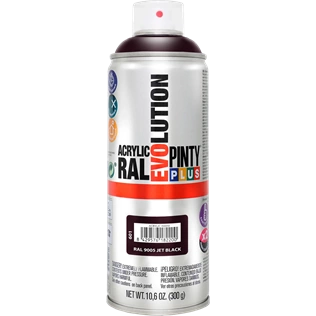 Pinty Plus Evolution AKRIL-400ML RAL9005 selyemfényű fekete Pinty Plus Evolution AKRIL-400ML RAL9005 selyemfényű fekete