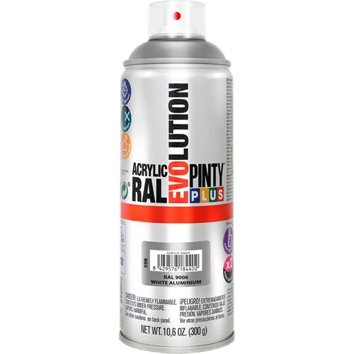 Pinty Plus Evolution AKRIL-400ML RAL9006 ezüst Pinty Plus Evolution AKRIL-400ML RAL9006 ezüst
