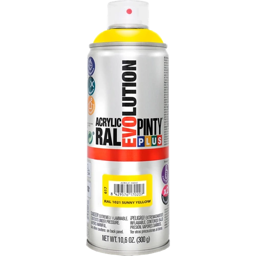 Pinty Plus Evolution AKRIL-400ML RAL 1021 repcesárga Pinty Plus Evolution AKRIL-400ML RAL 1021 repcesárga
