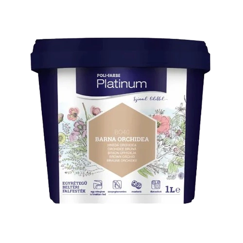 Poli-Farbe Platinum BO40 BARNA ORCHIDEA 1L Poli-Farbe Platinum BO40 BARNA ORCHIDEA 1L