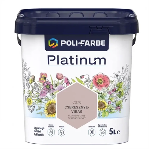 Poli-Farbe Platinum CS70 Cseresznyevirág 5L Poli-Farbe Platinum CS70 Cseresznyevirág 5L