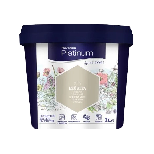 Poli-Farbe Platinum E40 EZÜSTFA 1L Poli-Farbe Platinum E40 EZÜSTFA 1L