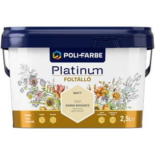 Poli-Farbe Platinum Foltálló BB40 BARNA BOGÁNCS 2,5L