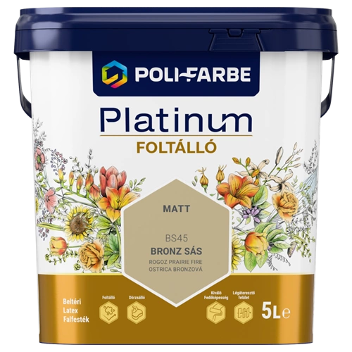 Poli-Farbe Platinum Foltálló BS45 BRONZ SÁS 5L
