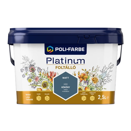 Poli-Farbe Platinum Foltálló K80 KÖKÉNY 2,5L