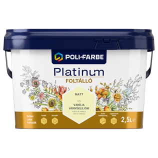 Poli-Farbe Platinum Foltálló V5 VANÍLIA ÁRNYÉKLILIOM 2,5L