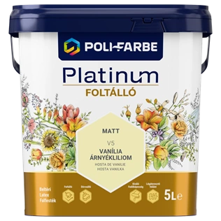 Poli-Farbe Platinum Foltálló V5 VANÍLIA ÁRNYÉKLILIOM 5L