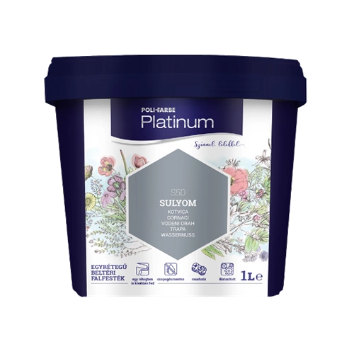 Poli-Farbe Platinum S50 SULYOM 1L Poli-Farbe Platinum S50 SULYOM 1L