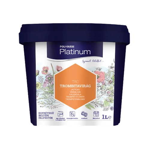 Poli-Farbe Platinum T80 TROMBITAVIRÁG 1L Poli-Farbe Platinum T80 TROMBITAVIRÁG 1L