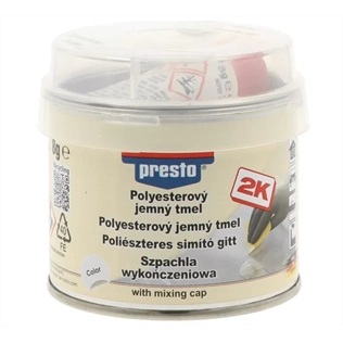 Presto poliészteres finom (simító) gitt fehér 250 g