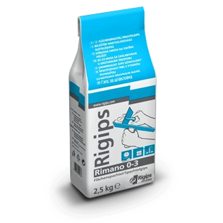 Rigips Rimano 0-3 beltéri glettelőgipsz 2,5kg/zsák Rigips Rimano 0-3 beltéri glettelőgipsz 2,5kg/zsák