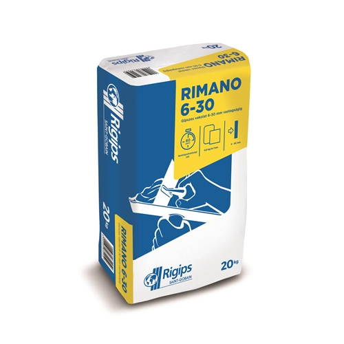 Rigips Rimano 6-30 gipszes kézivakolat 20kg/zsák