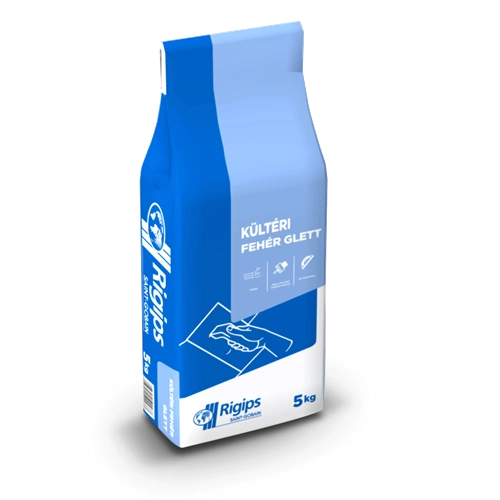 Rigips kültéri glett FEHÉR 5kg/zsák Rigips kültéri glett FEHÉR 5kg/zsák
