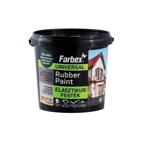 Farbex Rubber Paint elasztikus festék FEKETE 3,5Kg Farbex Rubber Paint elasztikus festék FEKETE 3,5Kg